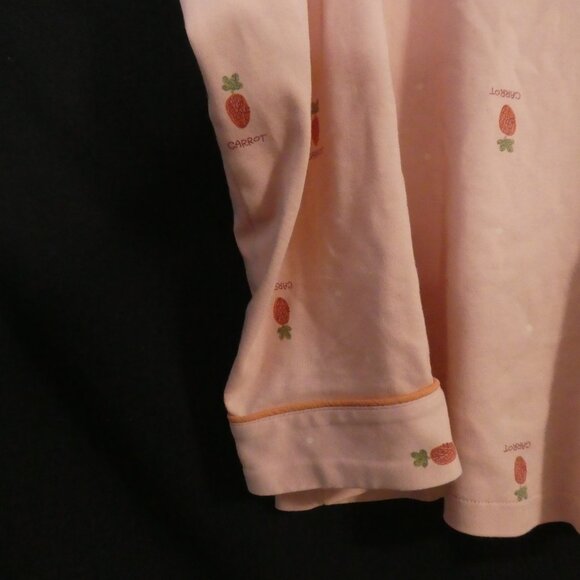 Unbranded | medium | Charming Carrot Pattern Long Sleeve Pajama Top W/ Pocket - Picture 6 of 14